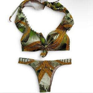 Topical Paradise Brazilian Bikini Set